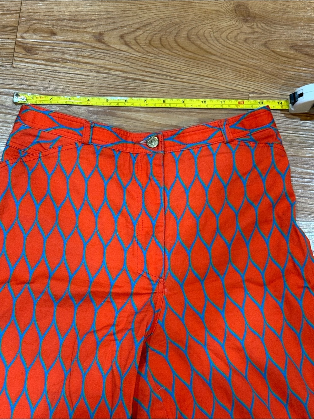 Kenzo Green and Red Flare Jeans - Picture 8 of 13